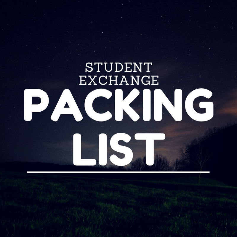 Student Exchange Programme (SEP) Packing List